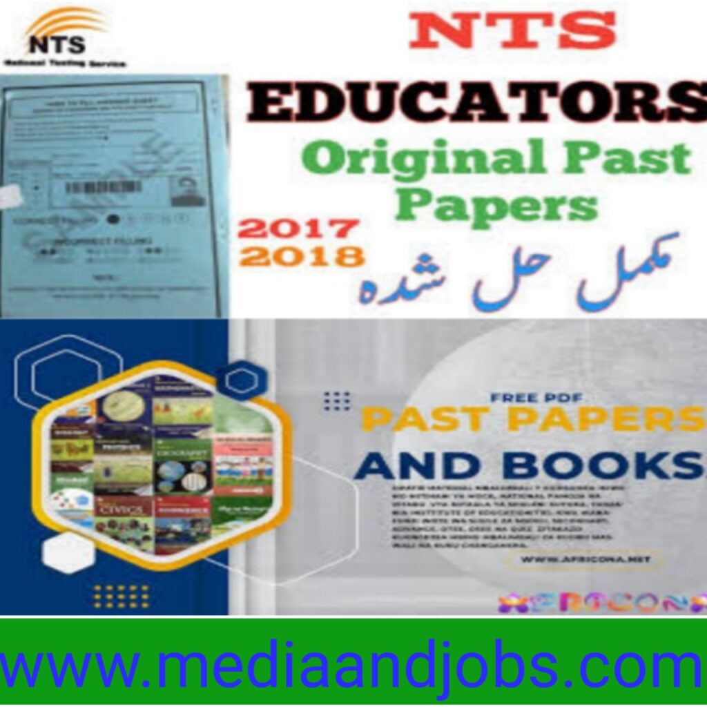 NTS, PPSC Educators Books, Past Papers & Preparation Data For 2022 Tests - PPSC NTS Educators Past Papers 2022