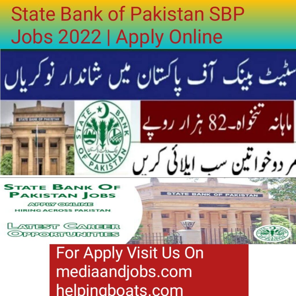 State Bank of Pakistan SBP Jobs 2022 | Apply Online