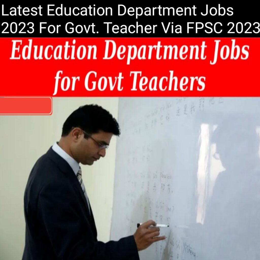 Latest Education Department Jobs