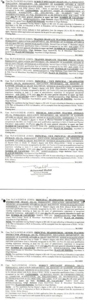 Latest Education Department Jobs