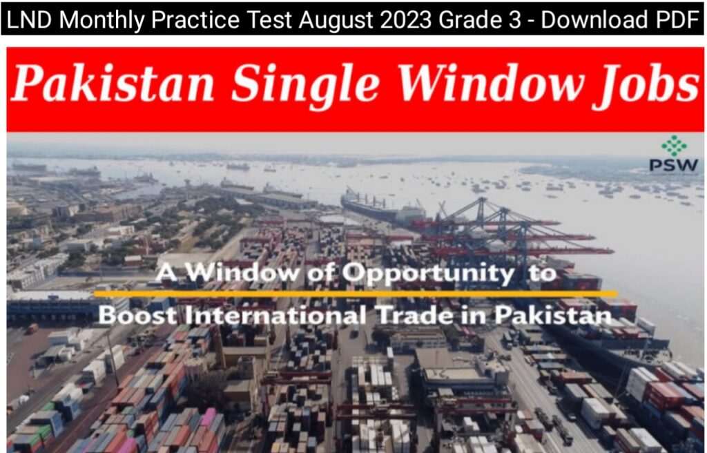 Pakistan Single Window PSW Jobs 2023 Online Application