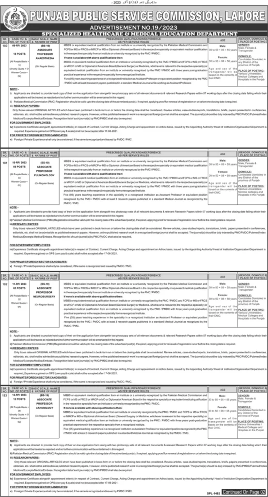 PPSC Jobs Latest 2023 Advt No. 17, 18, 19 [140+ Seats]