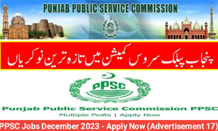 PPSC Jobs December 2023 - Apply Now (Advertisement 17)