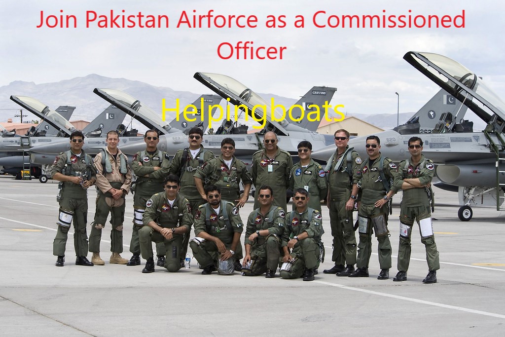 Join Pakistan Airforce as a Commissioned Officer