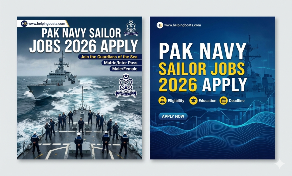 Pak Navy Sailor Jobs 2026 Apply