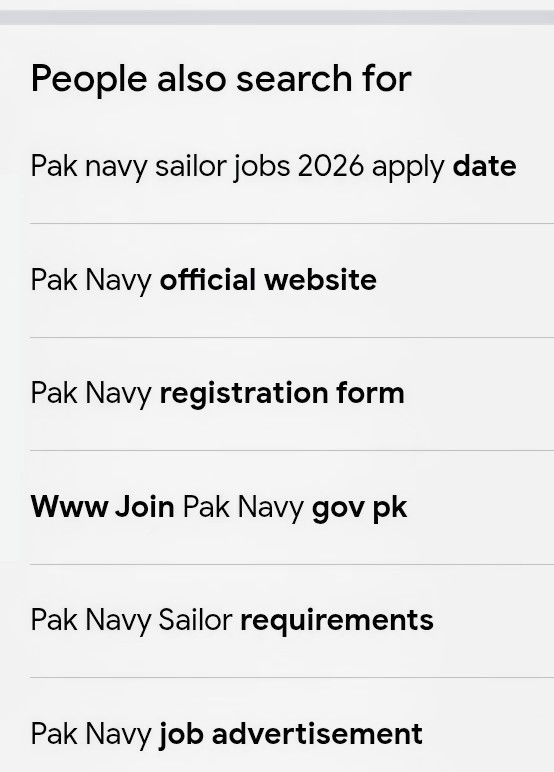 Pak Navy Sailor Jobs 2026 Apply