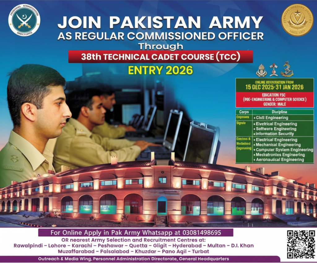 Join Pak Army TCC 2026