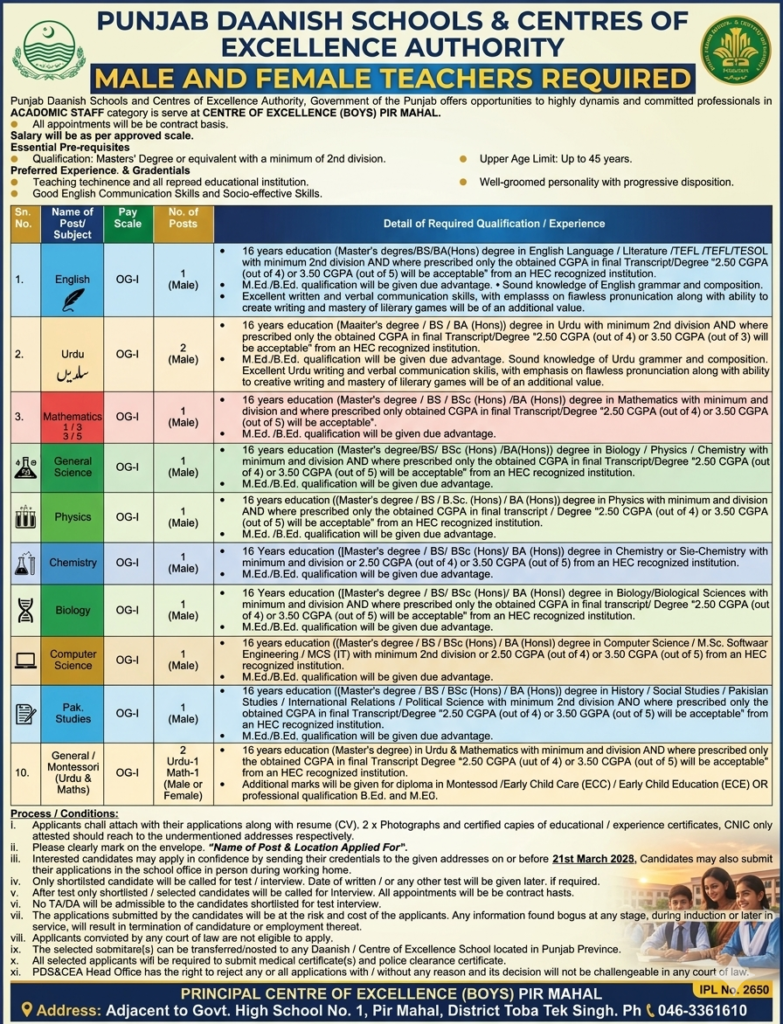 Join Daanish Schools Teachers 2026