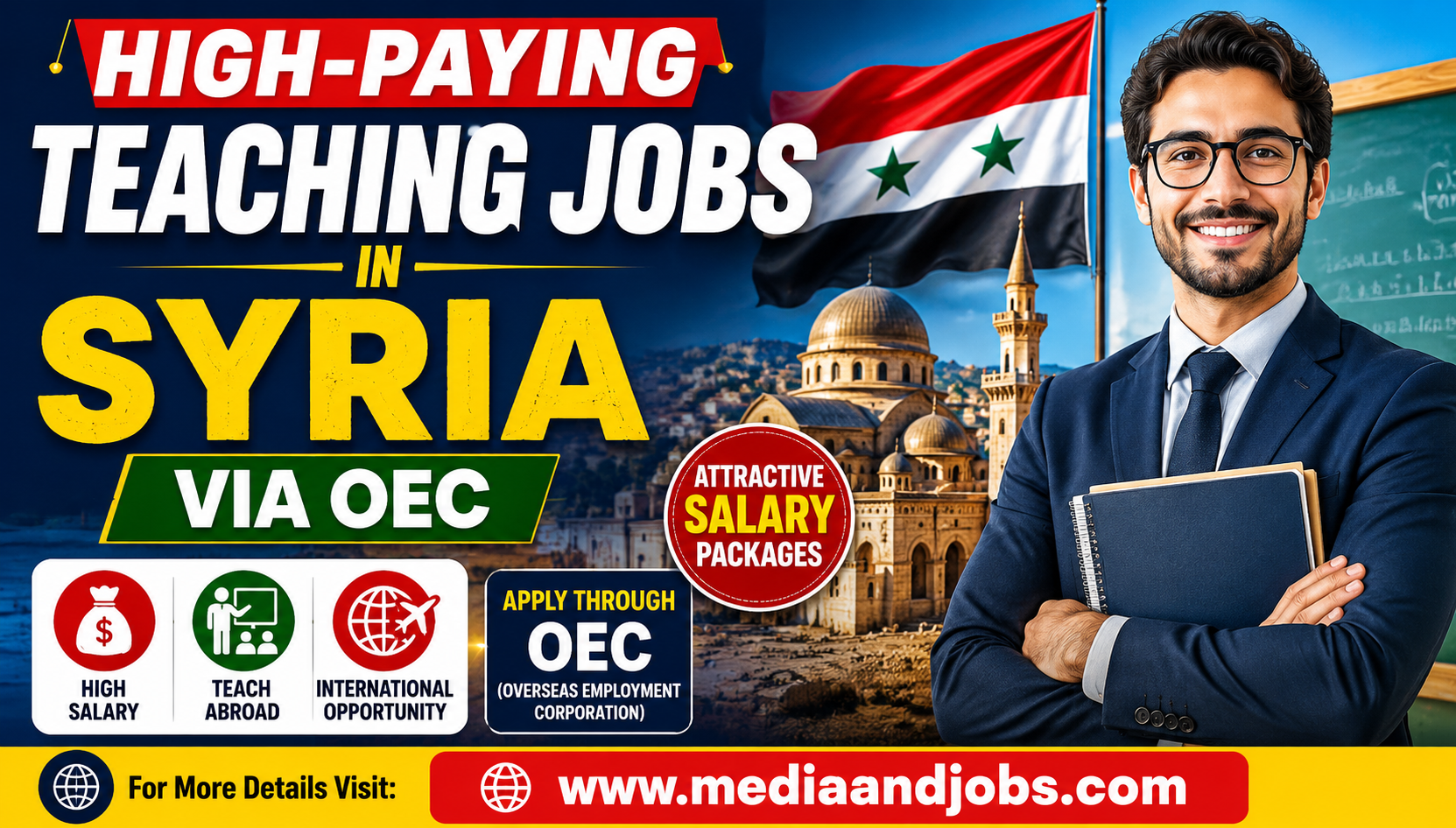 High-Paying Teaching Jobs in Syria via OEC: Eligibility & Online Apply Process