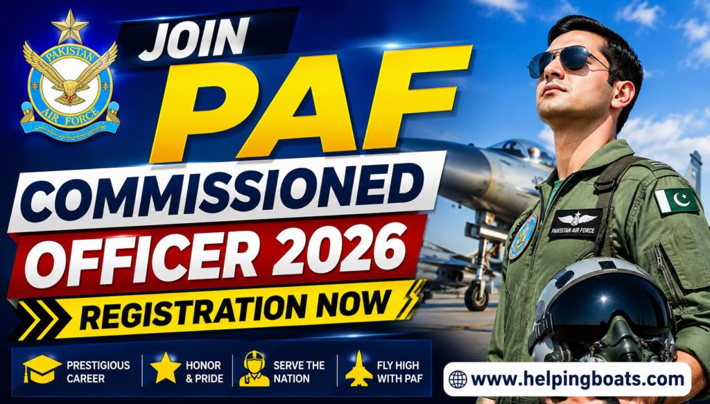 Join PAF Commissioned Officer 2026 - Registration Now